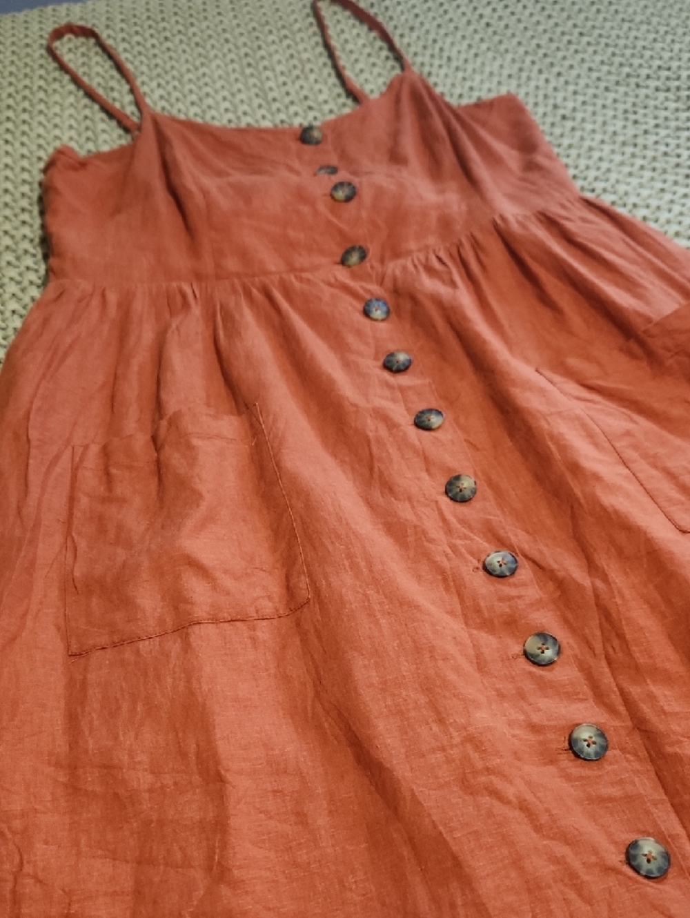 Reitmans Rust Orange Linen - Picture 2 of 8